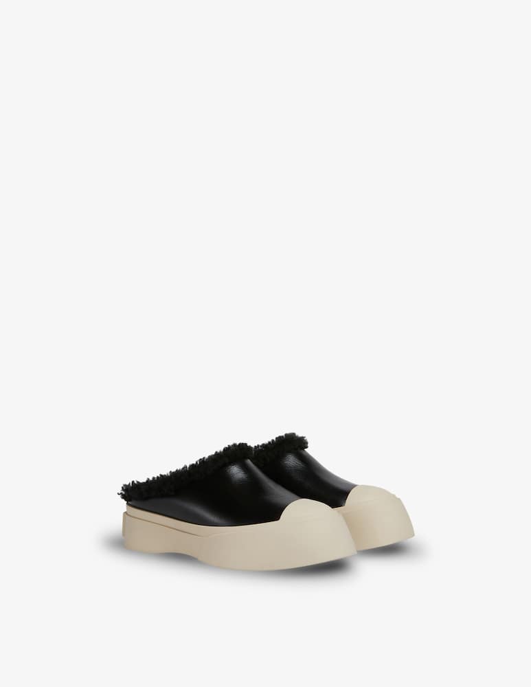 Marni Sabot Pablo in pelle e shearling - immagine 2 Marni Sabot Pablo in pelle e shearling - immagine 2