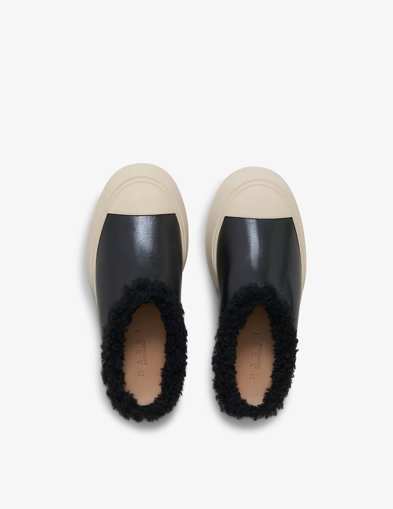 Marni Sabot Pablo in pelle e shearling - immagine 3 Marni Sabot Pablo in pelle e shearling - immagine 3