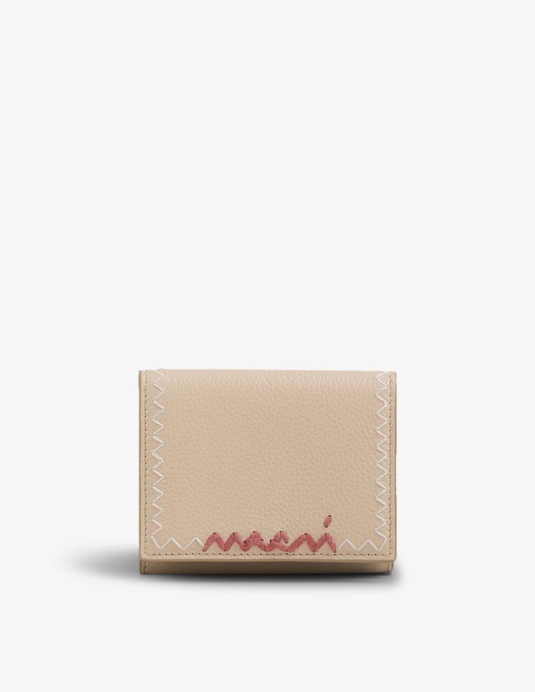 Marni Portafoglio tri-fold in pelle - immagine 1 Marni Portafoglio tri-fold in pelle - immagine 1