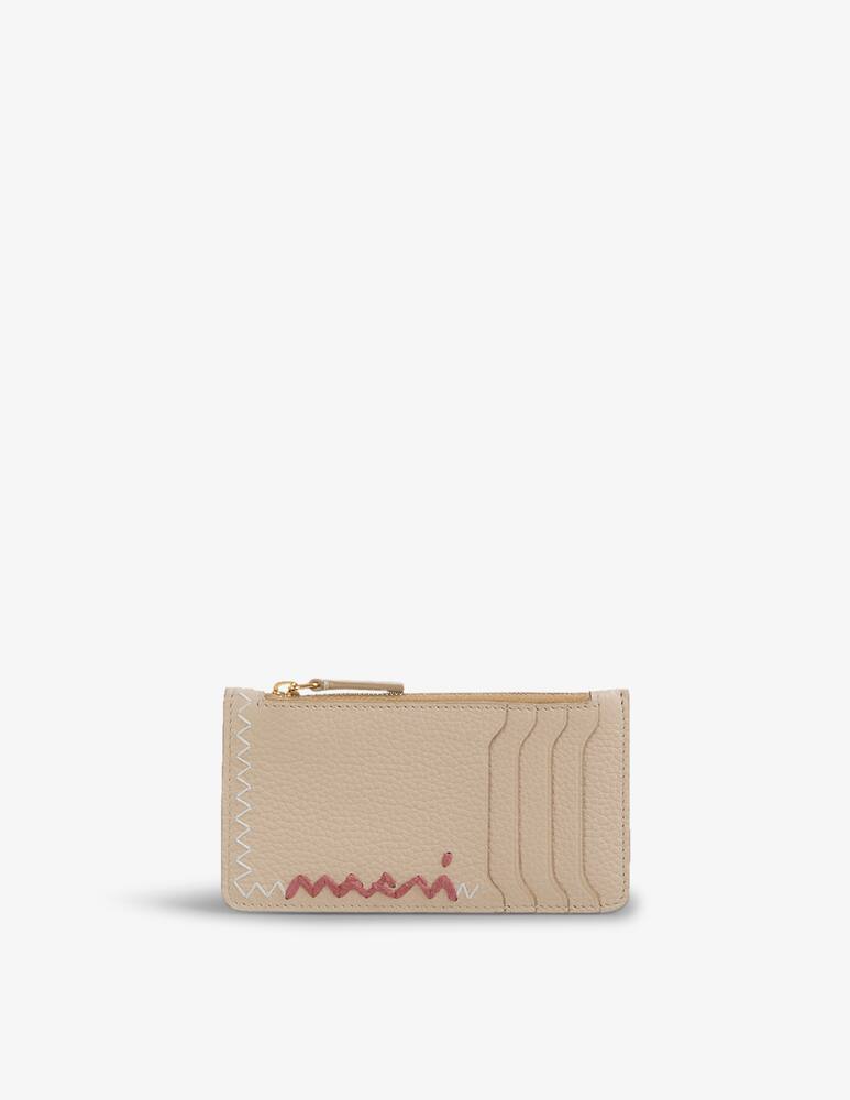 Marni Portacarte in pelle con logo - immagine 1 Marni Portacarte in pelle con logo - immagine 1