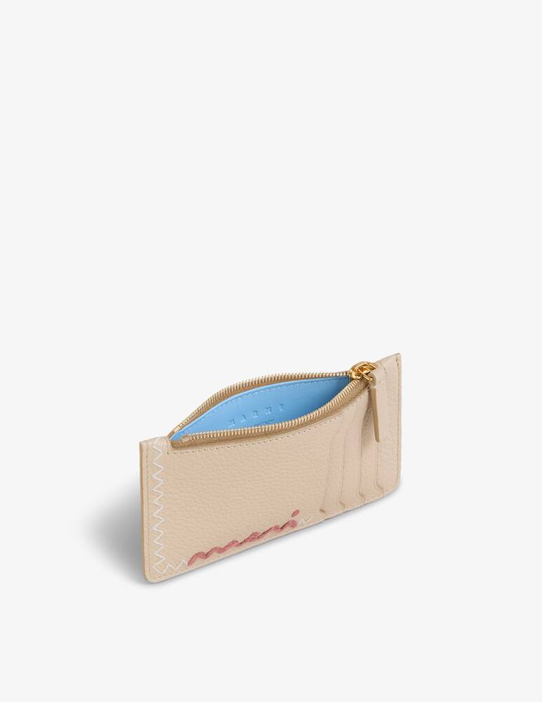 rinascente Marni Portacarte in pelle con logo