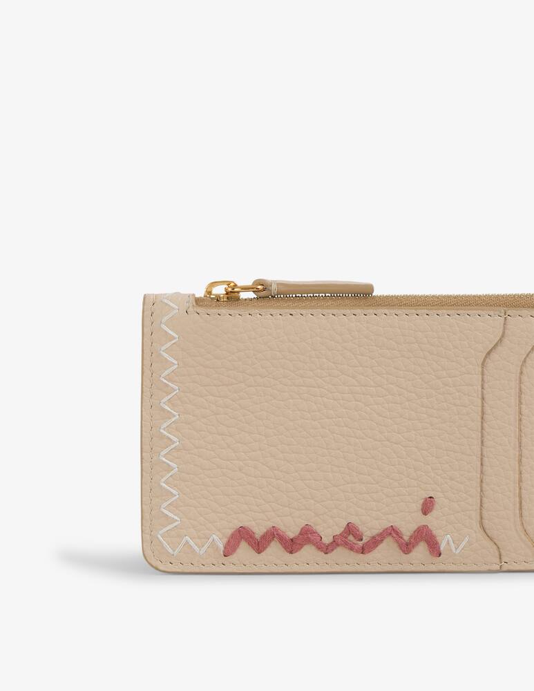 rinascente Marni Portacarte in pelle con logo