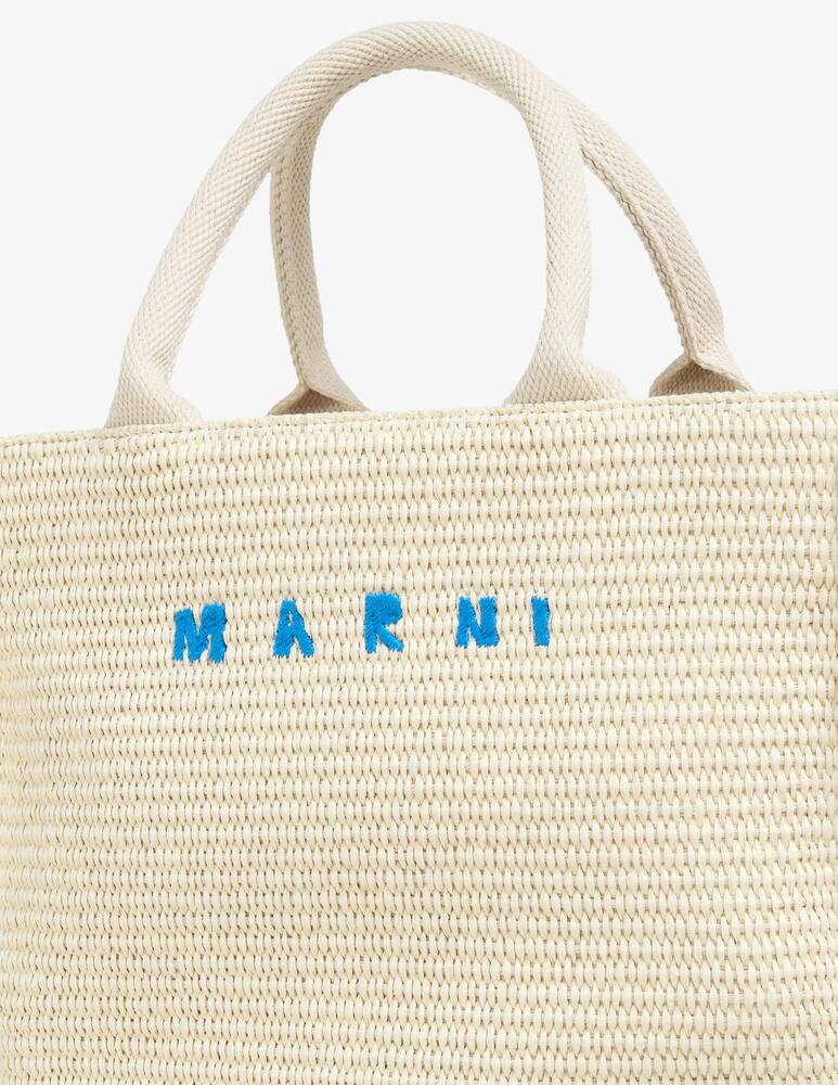 rinascente Marni Tote Bag piccola in tessuto effetto rafia