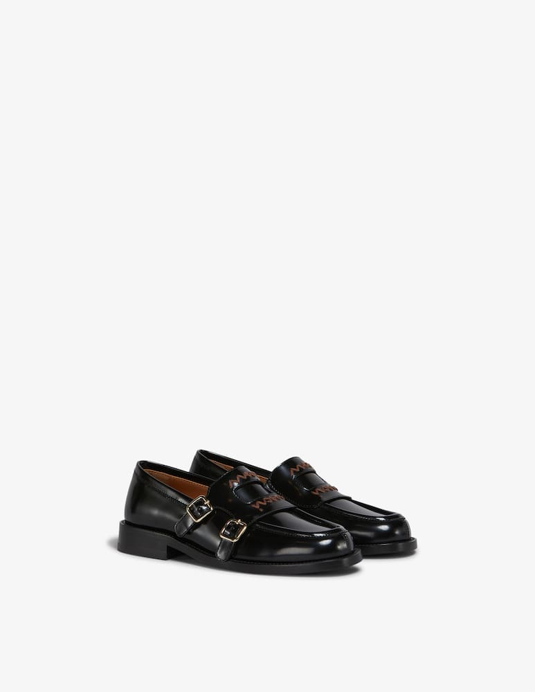 Marni Bambi 3.0 double buckle leather loafer - picture 2 Marni Bambi 3.0 double buckle leather loafer - picture 2