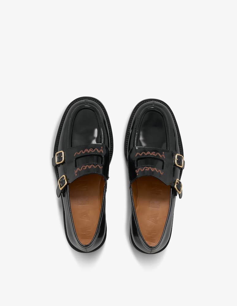 Marni Bambi 3.0 double buckle leather loafer - picture 4 Marni Bambi 3.0 double buckle leather loafer - picture 4