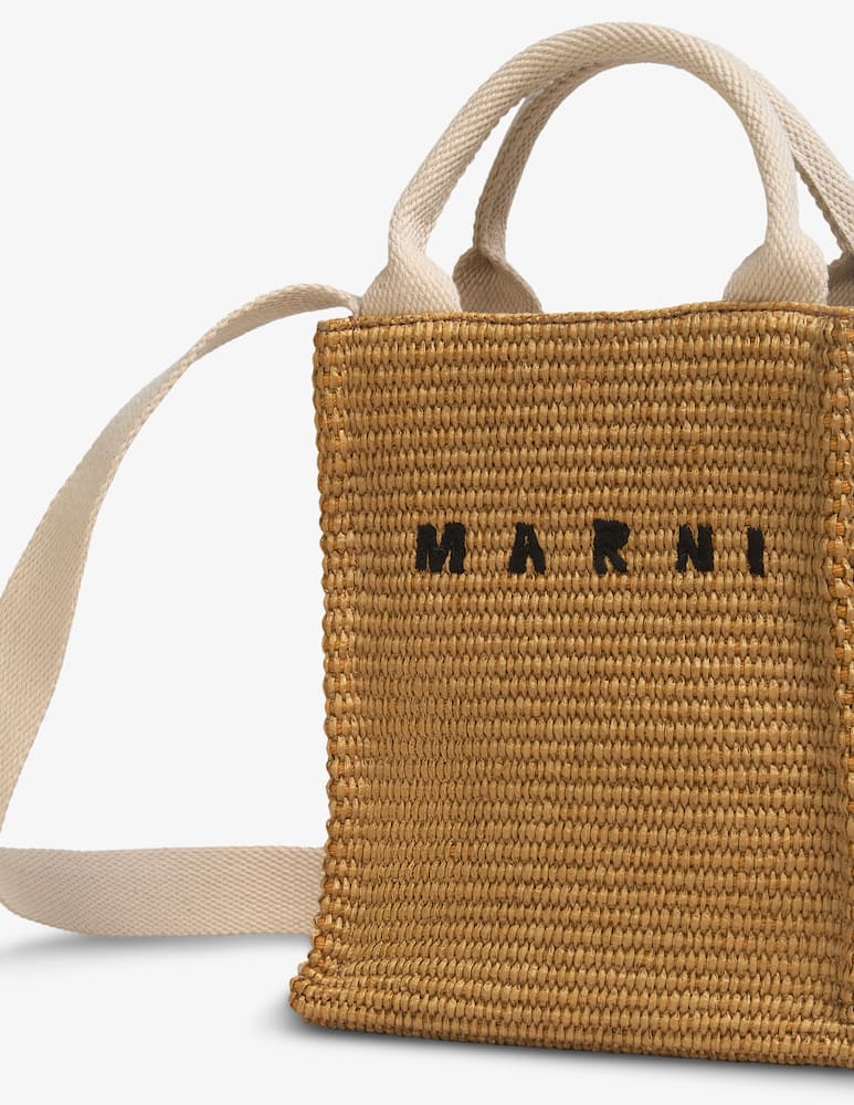 rinascente Marni Raffia-eff tote mini bag