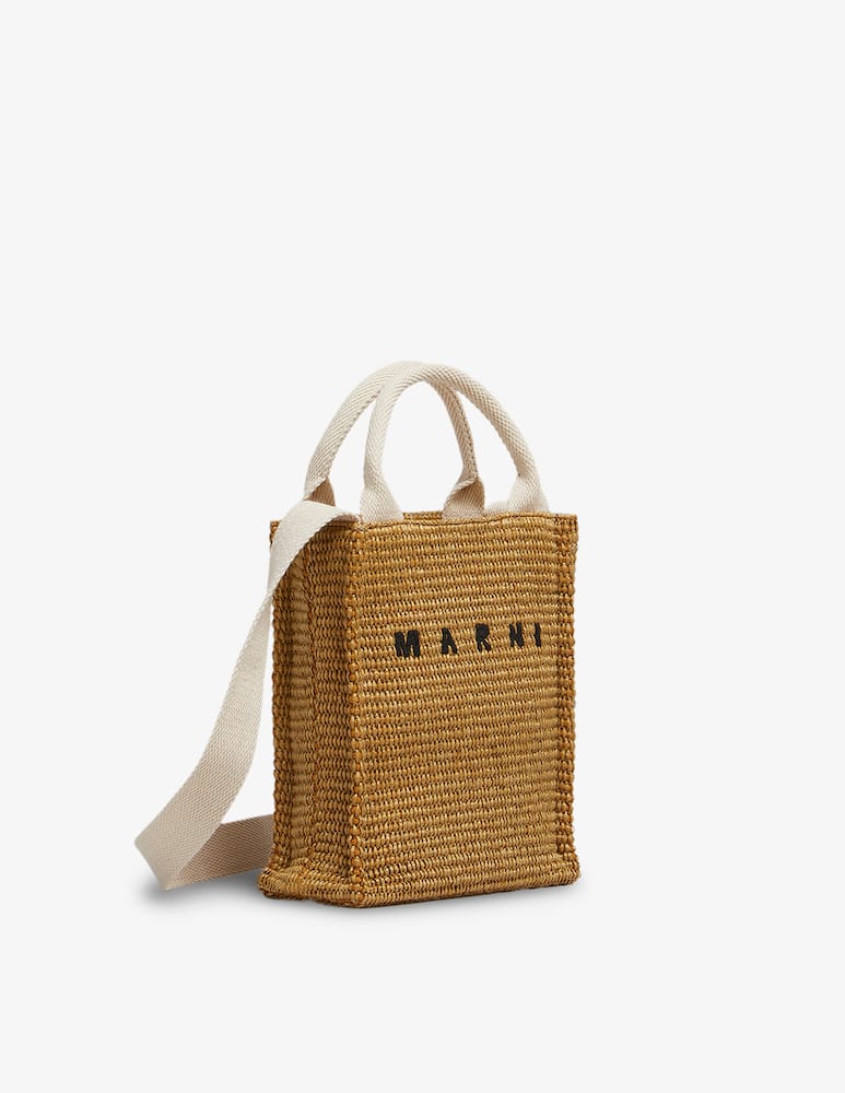 rinascente Marni Raffia-eff tote mini bag