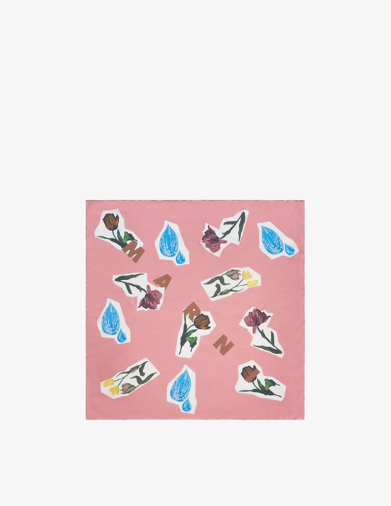 rinascente Marni Silk flower foulard