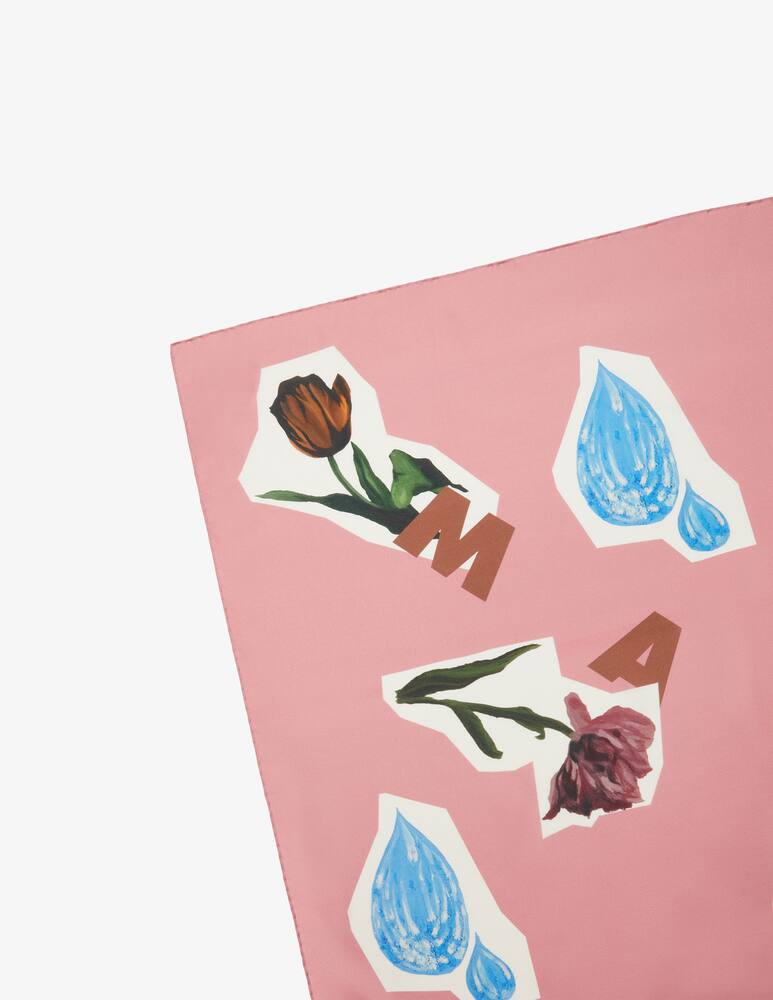 rinascente Marni Silk flower foulard