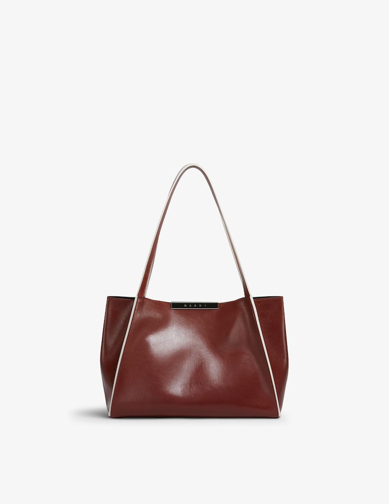 rinascente Marni Cresta leather tote bag