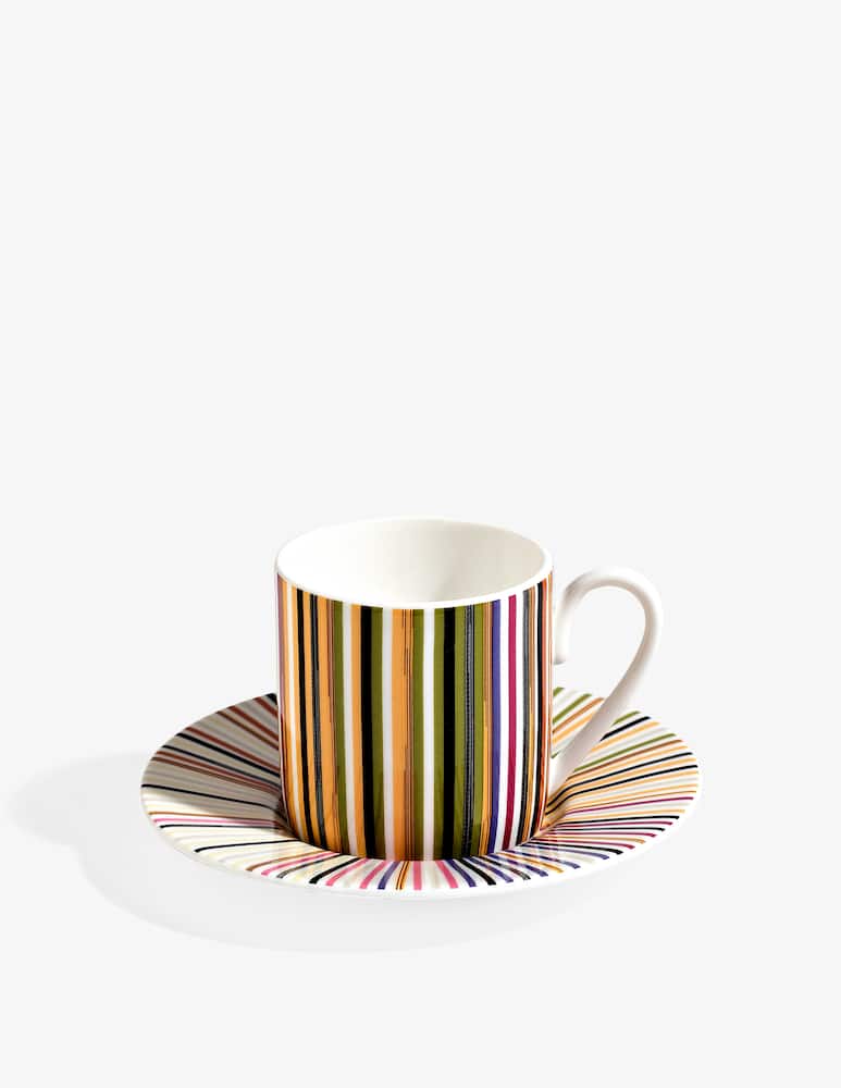 Missoni Home Tazza Stripes Jenkins 148 Conf. Regalo Set 2 Pz. Caffe' C/P - immagine 2 Missoni Home Tazza Stripes Jenkins 148 Conf. Regalo Set 2 Pz. Caffe' C/P - immagine 2