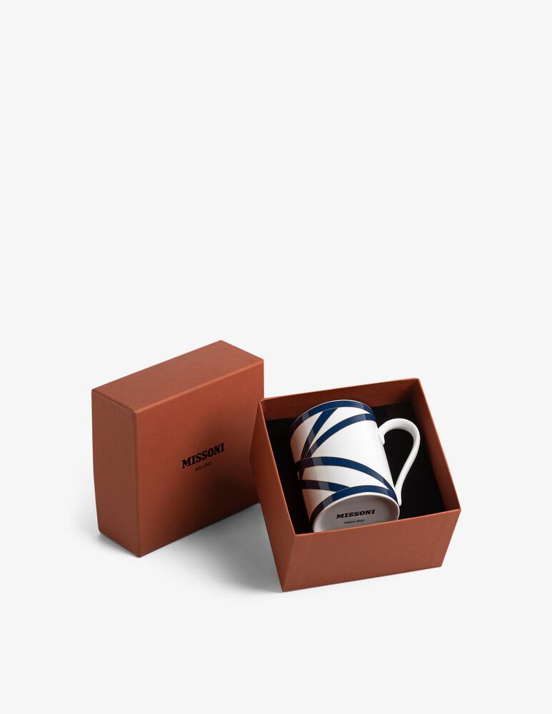 rinascente Missoni Home Nastri Blue Luxury Box Mug Cup