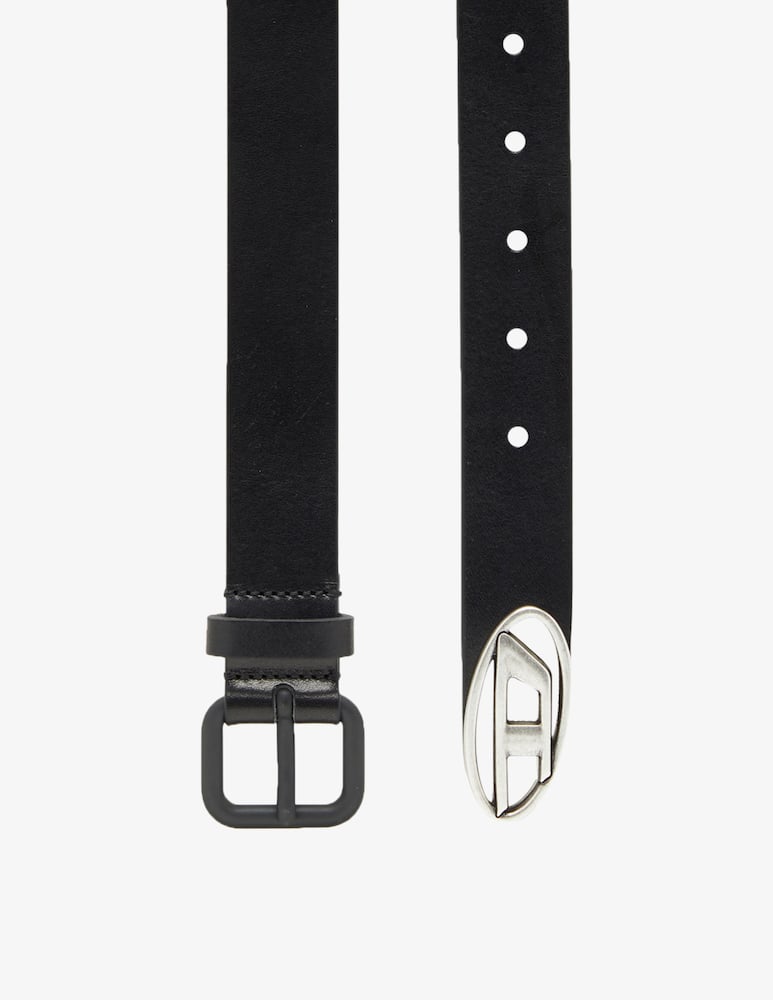 rinascente Diesel Cintura in pelle con logo Oval
