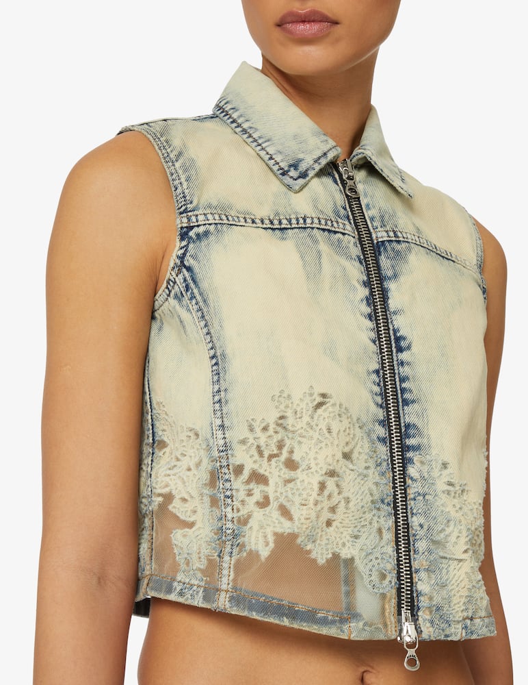 rinascente Diesel Giacca gilet di jeans
