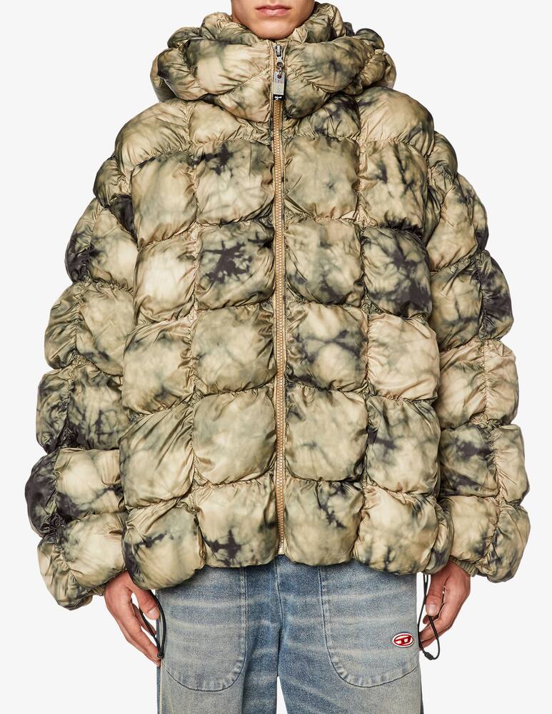 rinascente Diesel Printed puffer jacket all over quilt