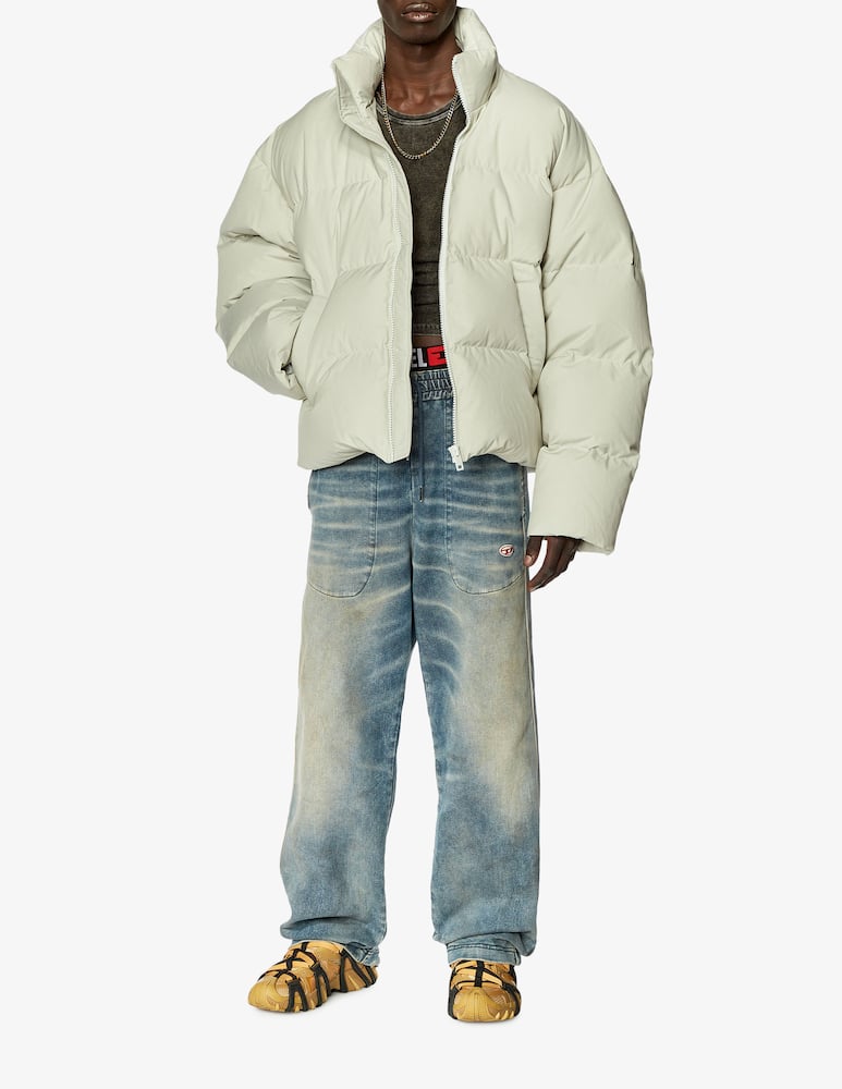 rinascente Diesel Ripstop retro oval d puffer jacket