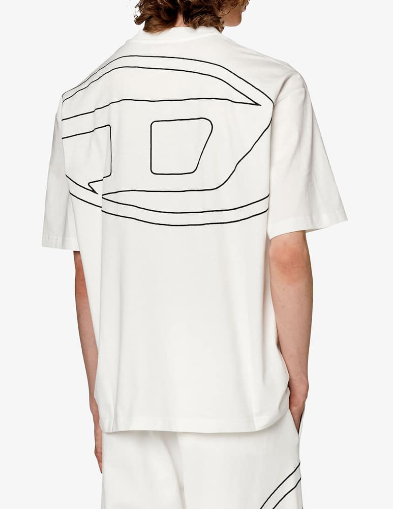 rinascente Diesel Retro oval d over fit t-shirt