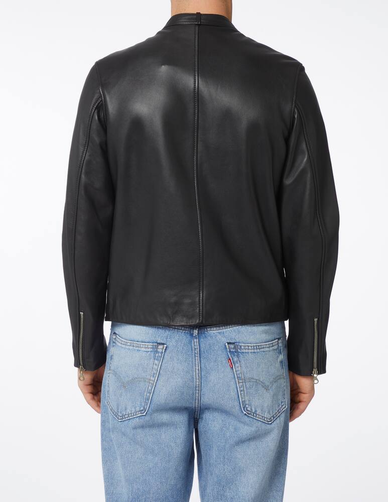 rinascente Diesel Leather biker oval d jacket