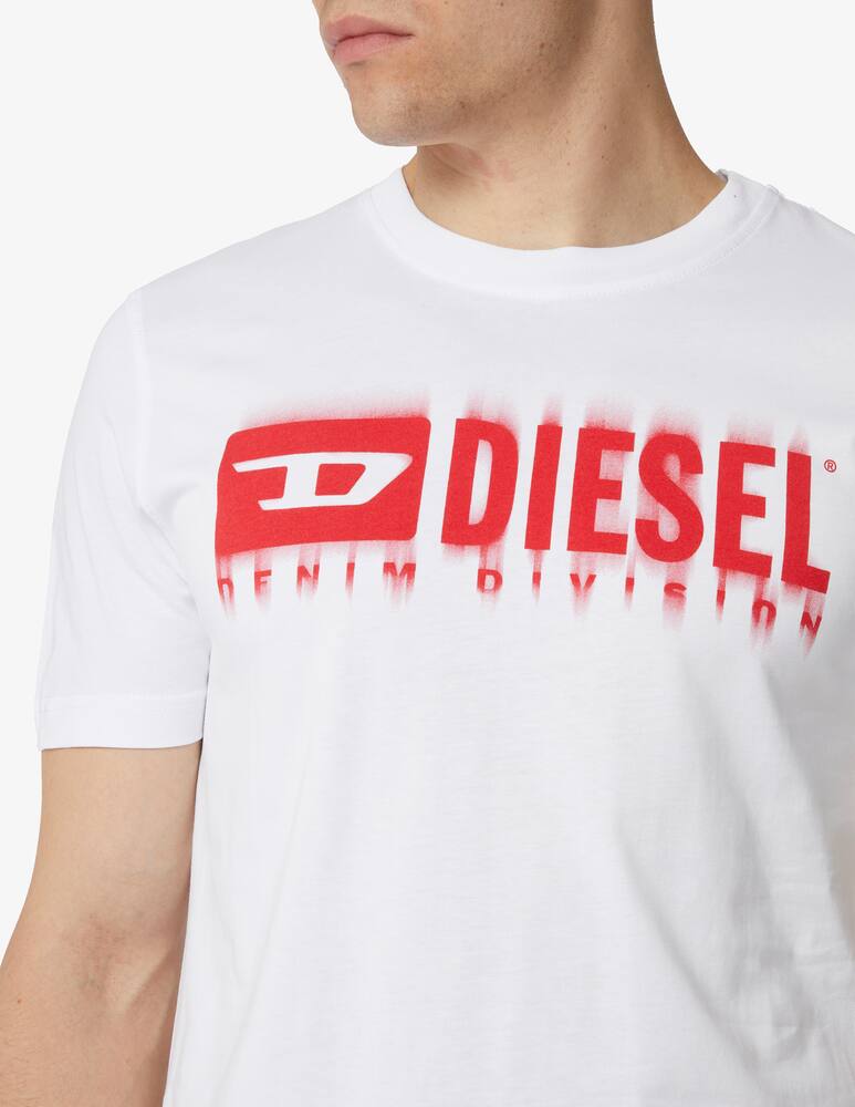 rinascente Diesel Maglietta con logo lettering sfumato