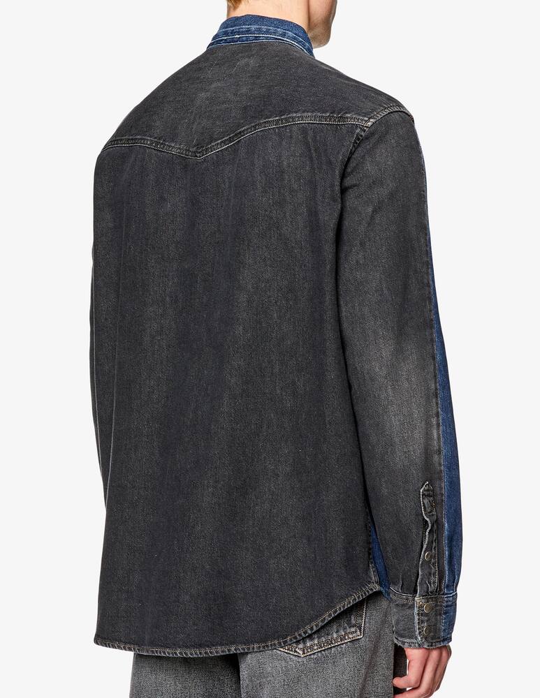 rinascente Diesel Camicia bicolor denim