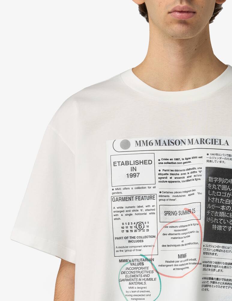 rinascente MM6 Maison Margiela T-shirt big patch Margiela