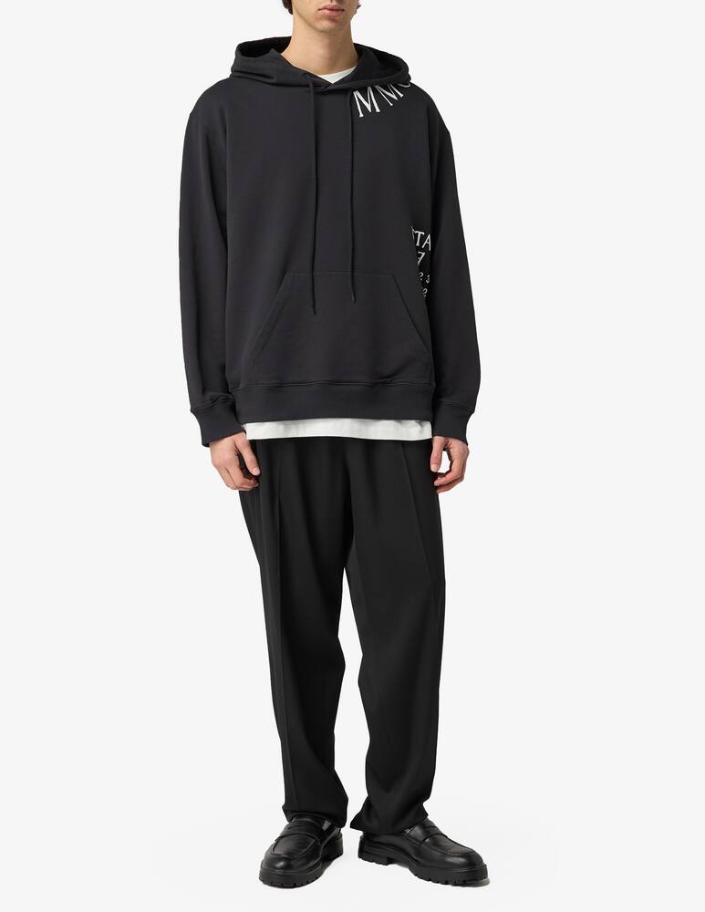 rinascente MM6 Maison Margiela Hoodie mm6 curved logo