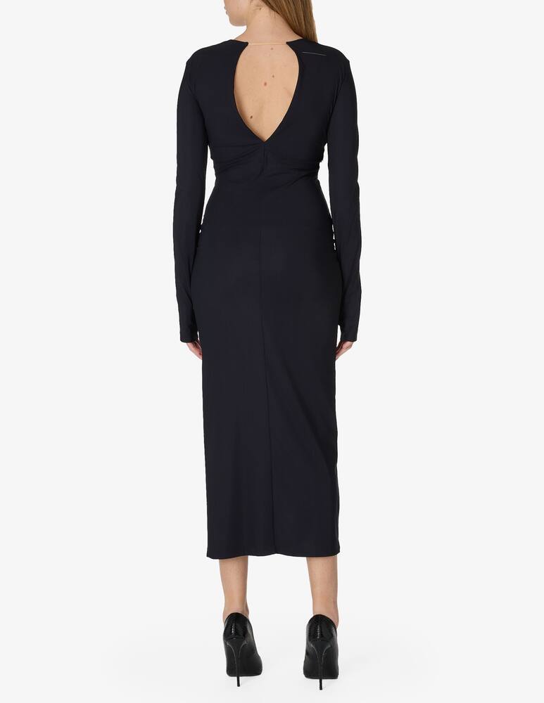 rinascente MM6 Maison Margiela Maxi dress with deep neckline