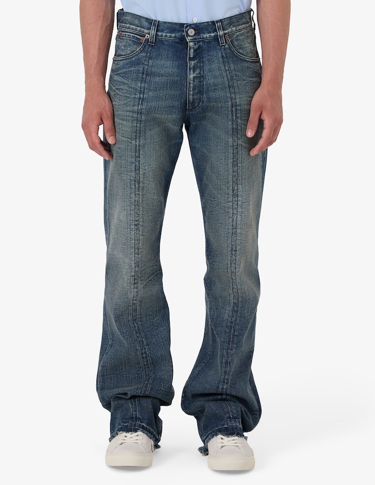 rinascente MM6 Maison Margiela Straight piping jeans