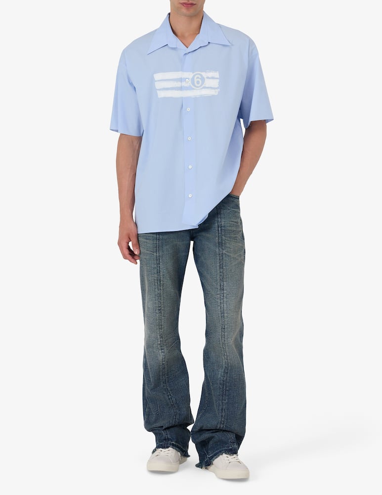 rinascente MM6 Maison Margiela Straight piping jeans