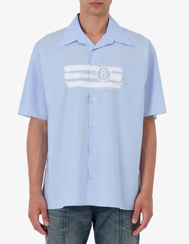 rinascente MM6 Maison Margiela Poplin print shirt