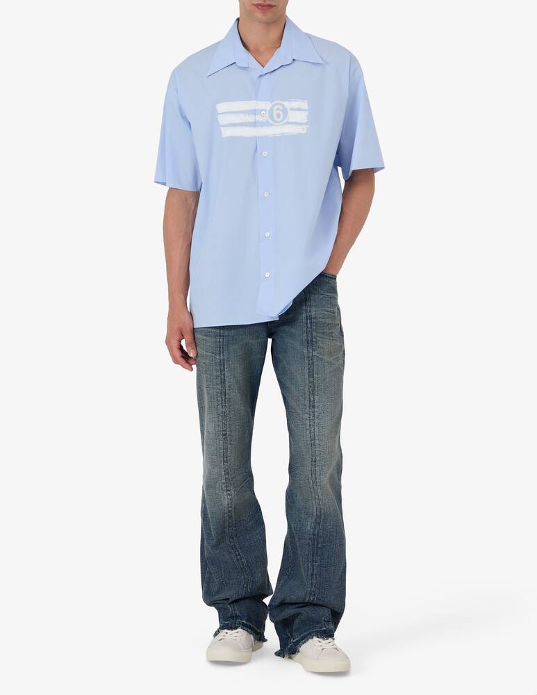 rinascente MM6 Maison Margiela Poplin print shirt
