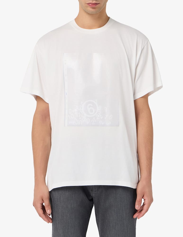 rinascente MM6 Maison Margiela Folder print t-shirt