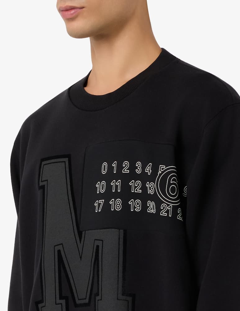 rinascente MM6 Maison Margiela Felpa numerica signature