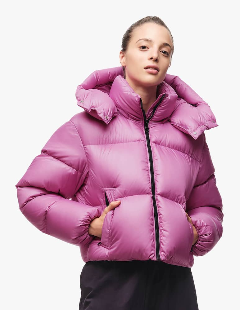 rinascente Duvetica Piumino corto impermeabile con cappuccio diademadue