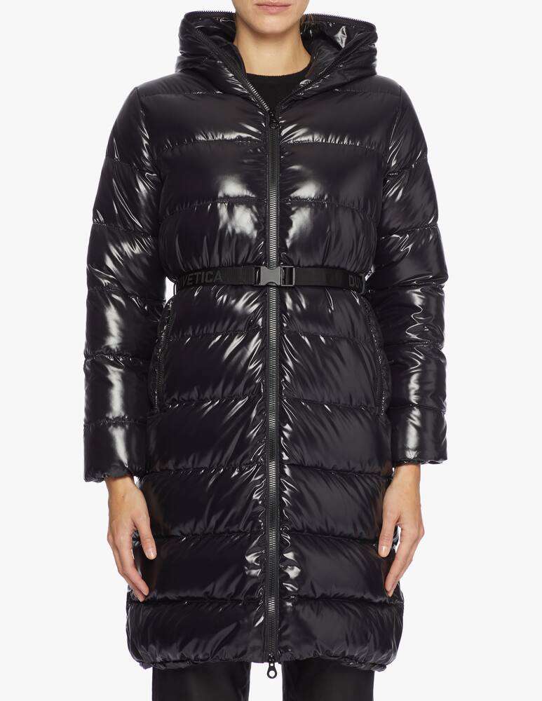 rinascente Duvetica Water-repellent hooded midi down jacket