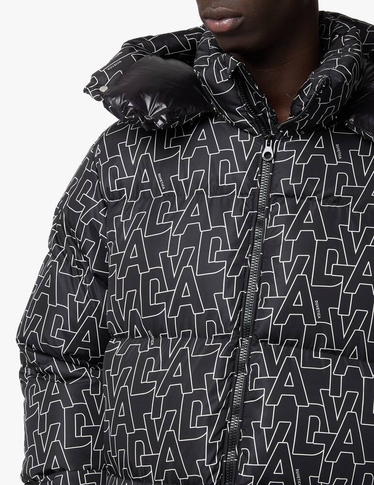 rinascente Duvetica Lettering allover lulodi down jacket