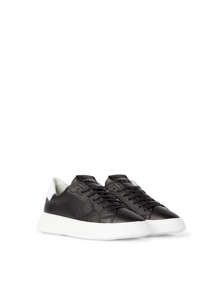 Philippe Model Sneakers temple basse in pelle - Nero - immagine 2 Philippe Model Sneakers temple basse in pelle - Nero - immagine 2