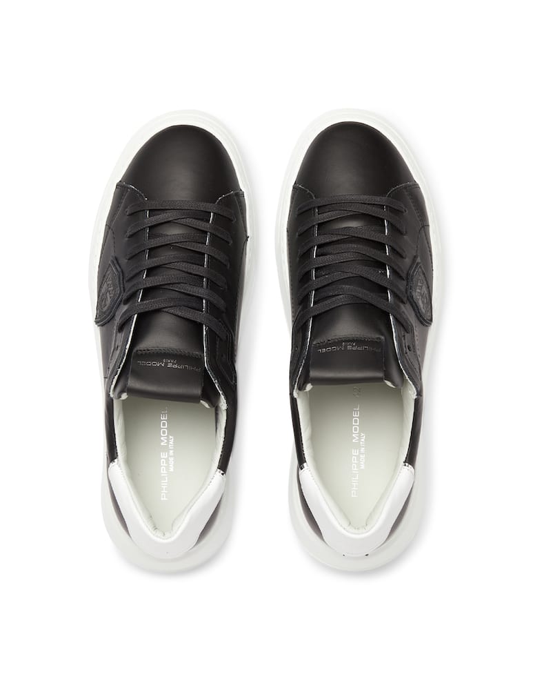 Philippe Model Sneakers temple basse in pelle - Nero - immagine 3 Philippe Model Sneakers temple basse in pelle - Nero - immagine 3