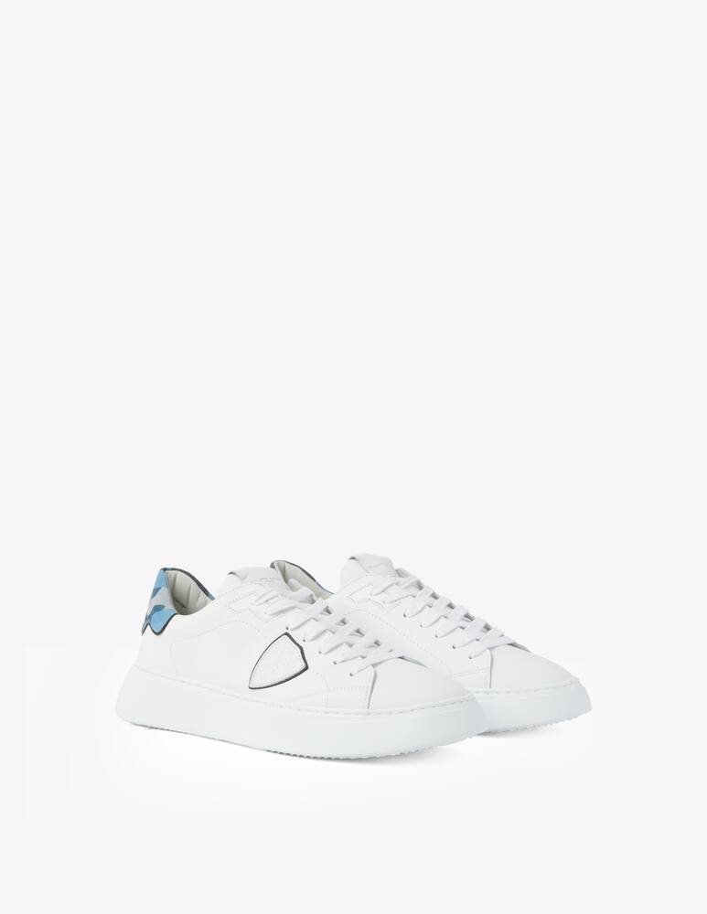 rinascente Philippe Model Sneakers temple basse in pelle - Bianco