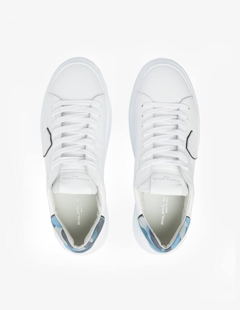 rinascente Philippe Model Sneakers temple basse in pelle - Bianco