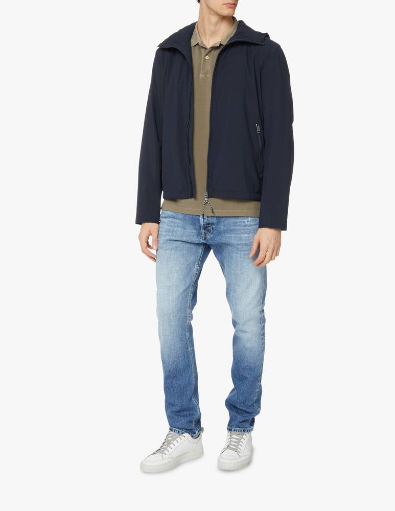 rinascente adhoc Giubbino microfibra superlight con cappuccio - blu