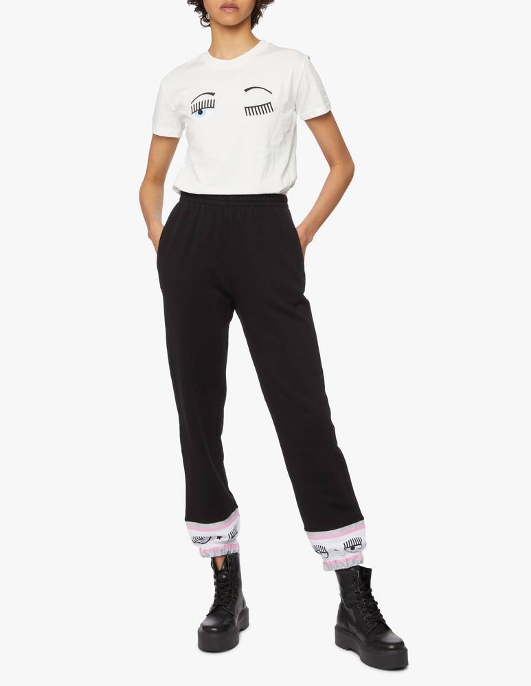 rinascente Chiara Ferragni Jogger logomania in cotone