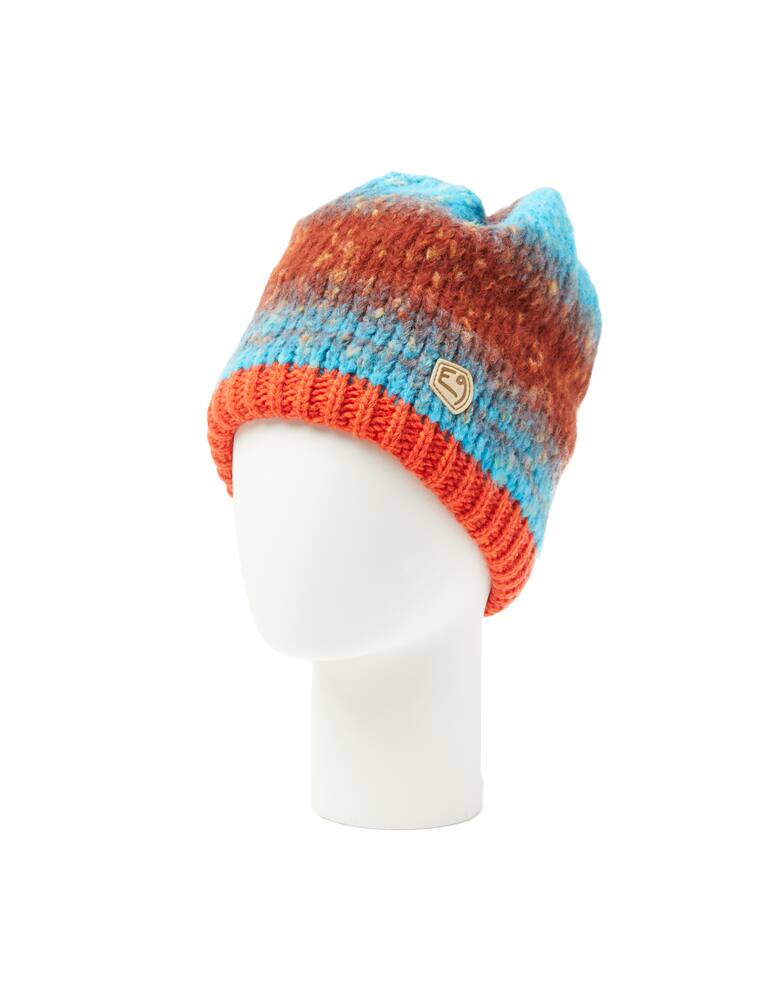 rinascente E9 Knitted etno stripe fleece lining hat - Multi