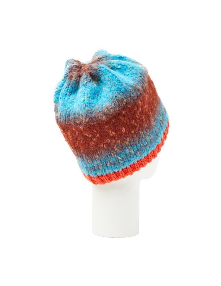 rinascente E9 Knitted etno stripe fleece lining hat - Multi
