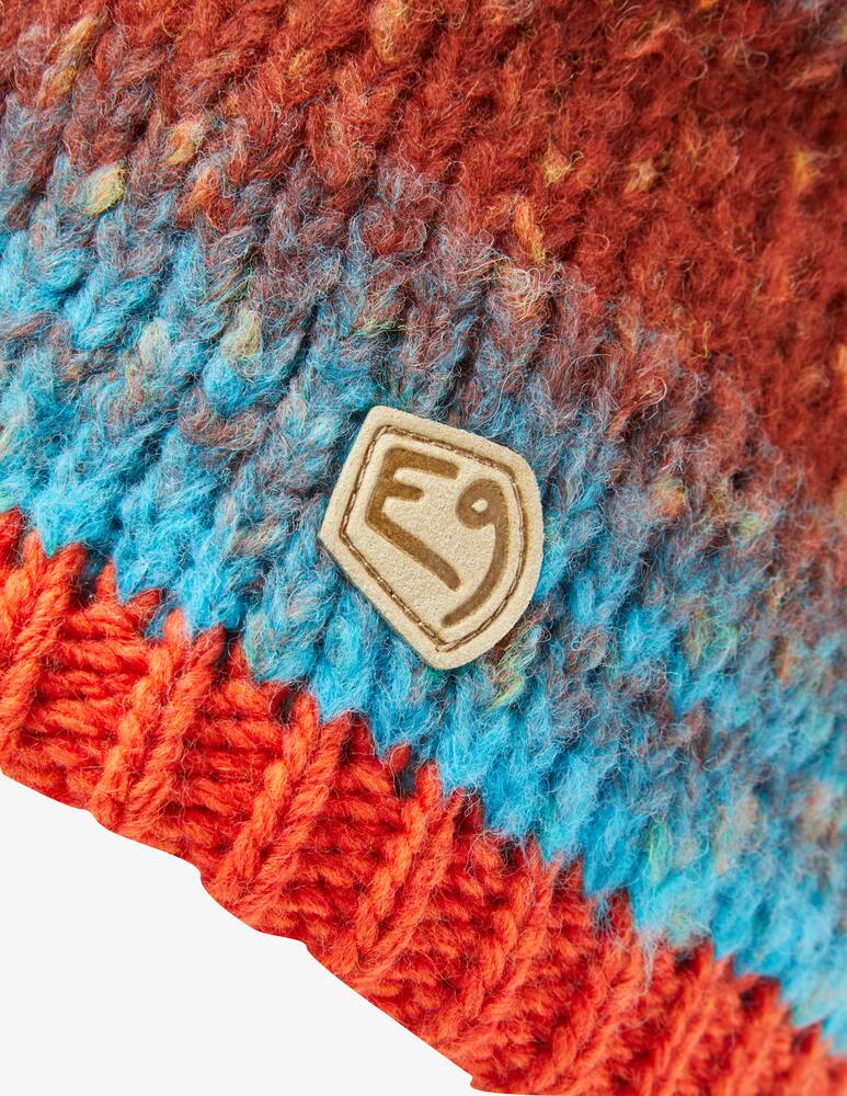 rinascente E9 Knitted etno stripe fleece lining hat - Multi