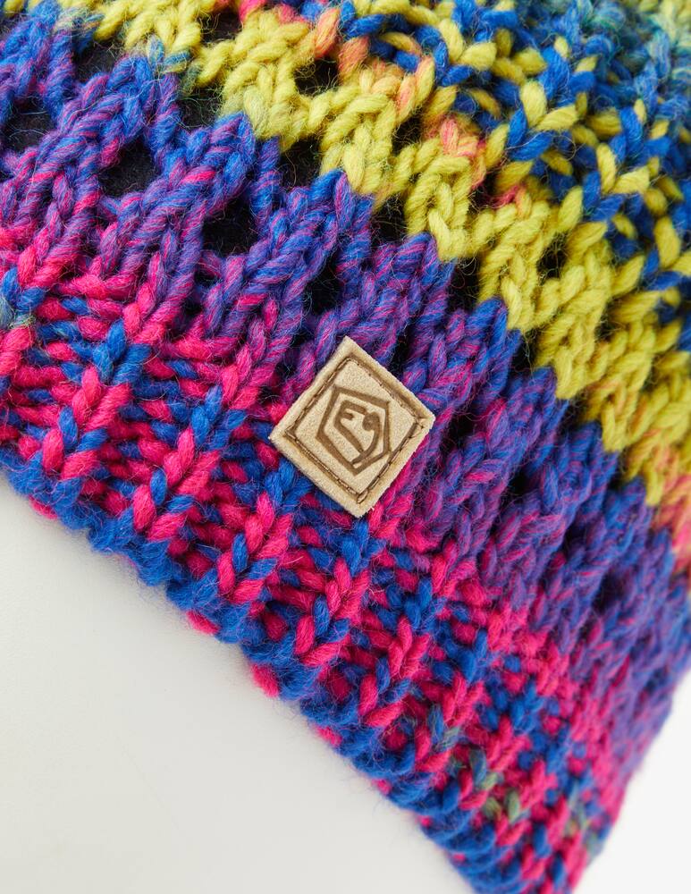 rinascente E9 Cappello knitted blake multi interno in pile - Viola