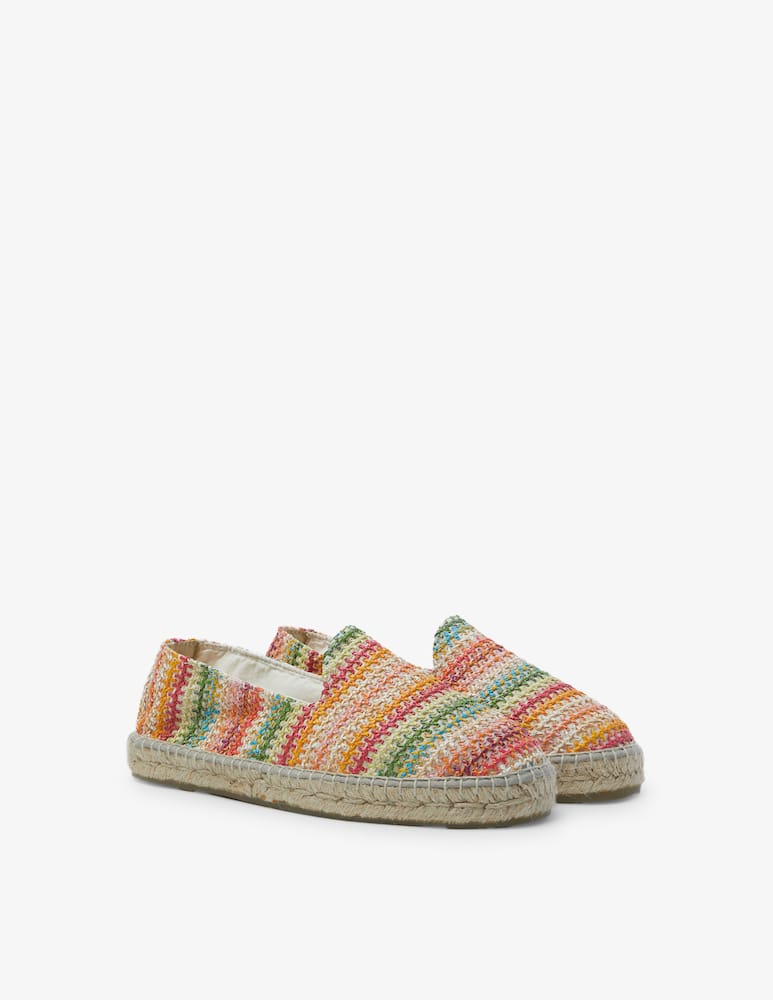 rinascente Manebì Raffia zig zag espadrilles