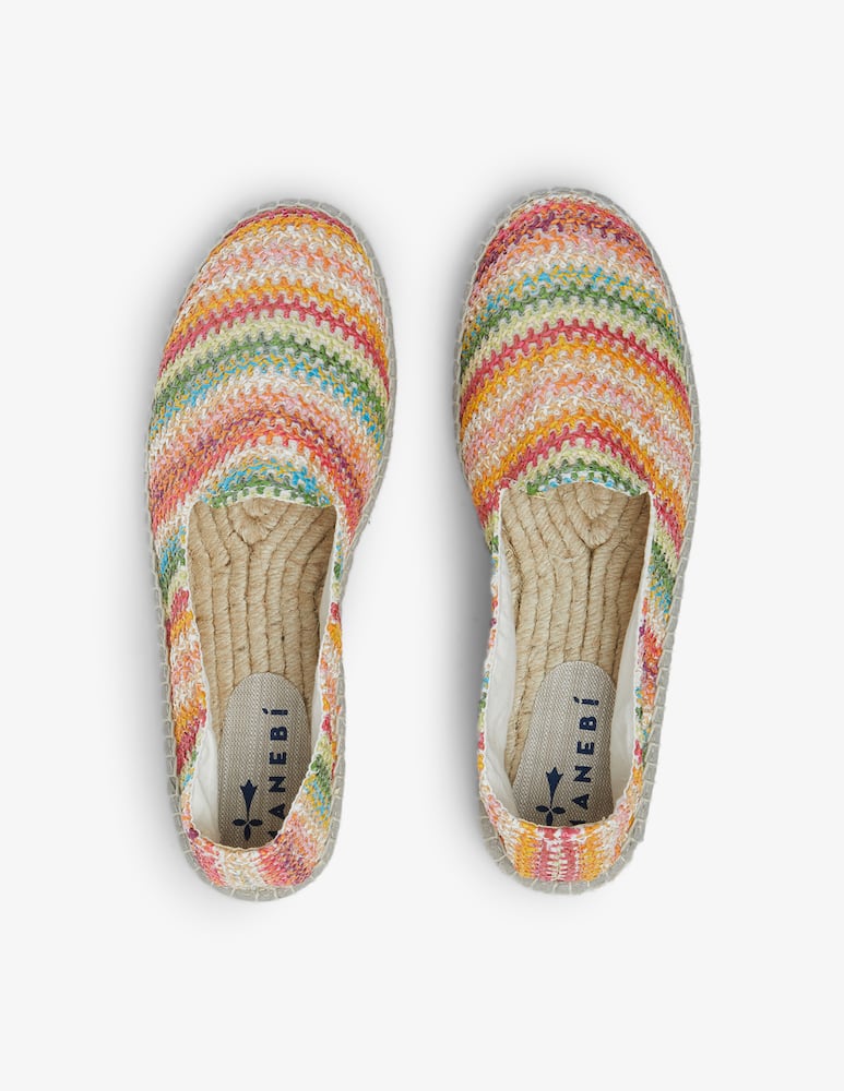 rinascente Manebì Raffia zig zag espadrilles