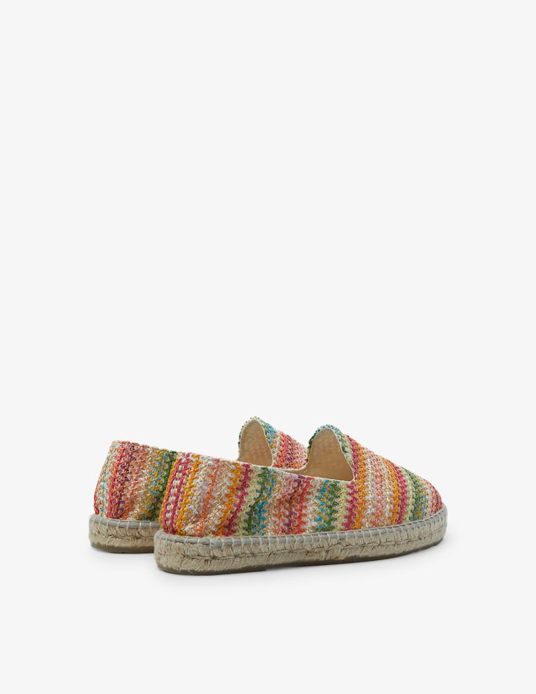 rinascente Manebì Raffia zig zag espadrilles