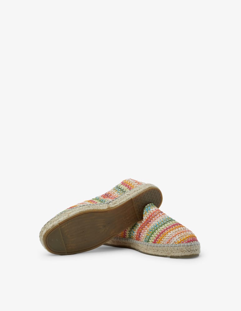 rinascente Manebì Raffia zig zag espadrilles